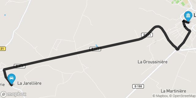 Itinéraire vers Lusignan