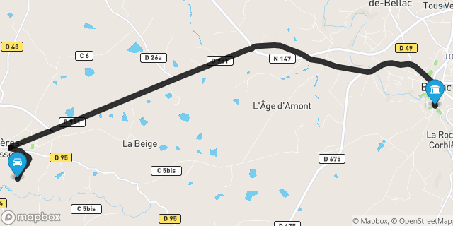 Itinéraire vers Bellac