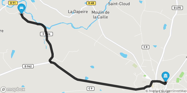 Itinéraire vers Le Dorat