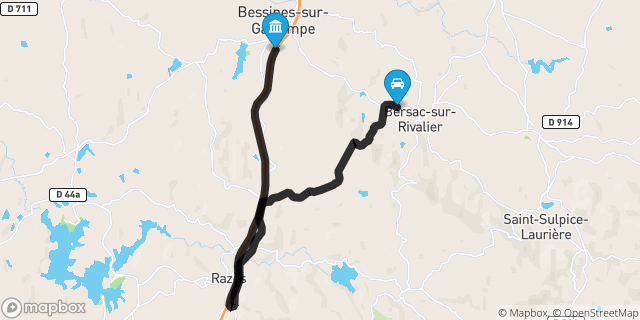 Itinéraire vers Bessines-sur-Gartempe