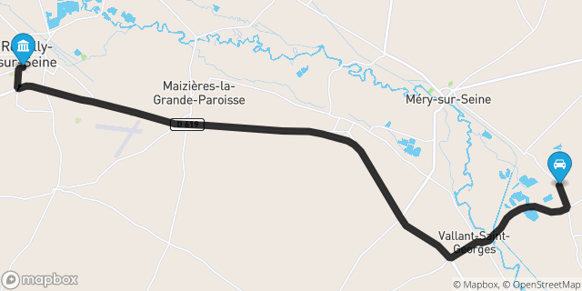 Itinéraire vers Romilly-sur-Seine