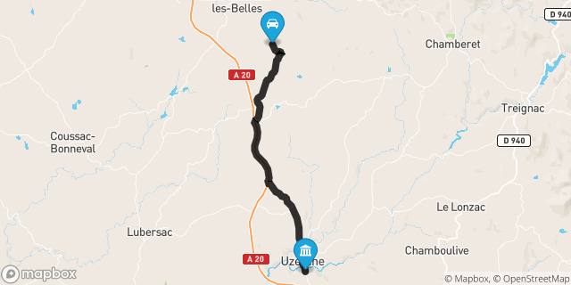 Itinéraire vers Uzerche