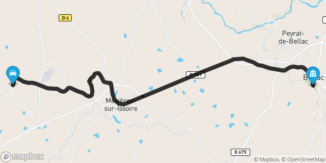 Itinéraire vers Bellac