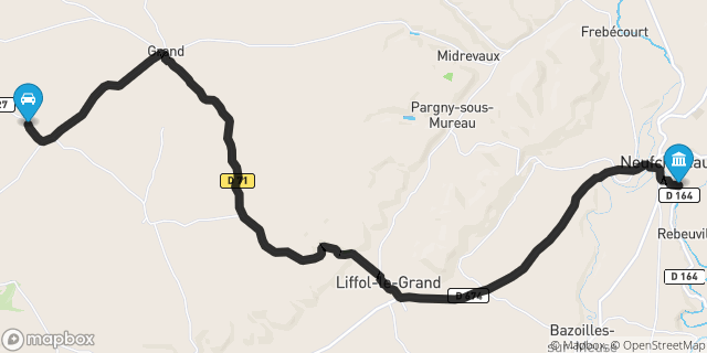 Itinéraire vers Neufchâteau