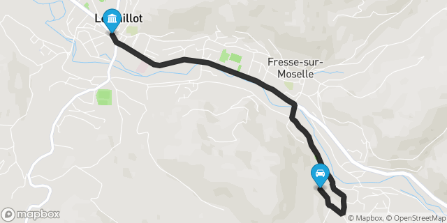 Itinéraire vers Le Thillot