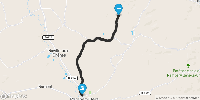 Itinéraire vers Rambervillers