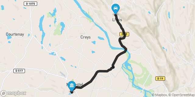 Itinéraire vers Morestel