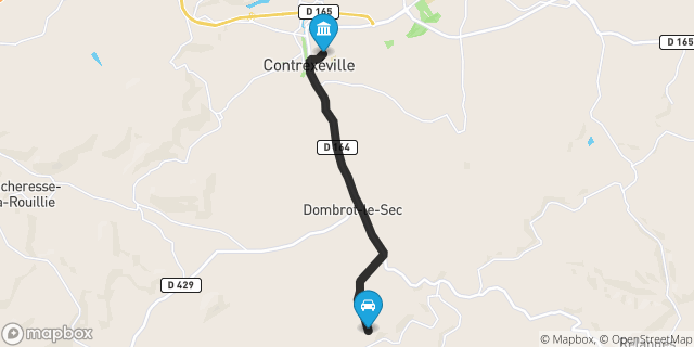 Itinéraire vers Contrexéville