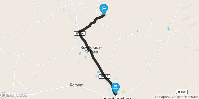 Itinéraire vers Rambervillers