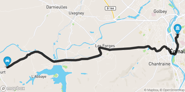 Itinéraire vers Épinal