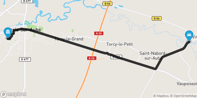 Itinéraire vers Arcis-sur-Aube