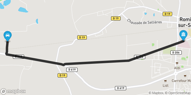 Itinéraire vers Romilly-sur-Seine