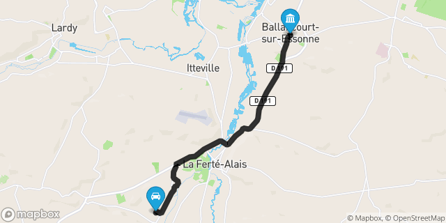 Itinéraire vers Ballancourt-sur-Essonne