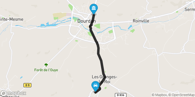 Itinéraire vers Dourdan
