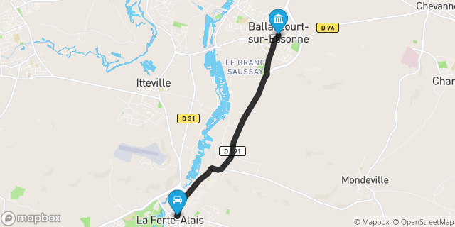 Itinéraire vers Ballancourt-sur-Essonne