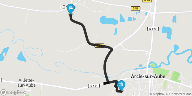 Itinéraire vers Arcis-sur-Aube