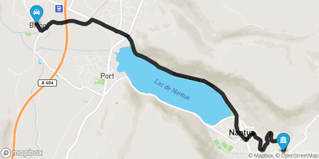 Itinéraire vers Nantua