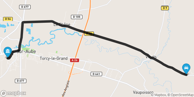Itinéraire vers Arcis-sur-Aube