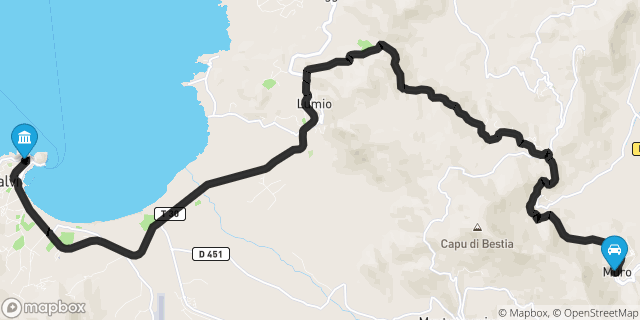 Itinéraire vers Calvi