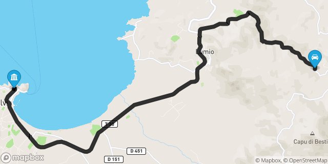 Itinéraire vers Calvi