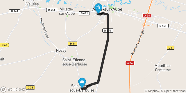 Itinéraire vers Arcis-sur-Aube