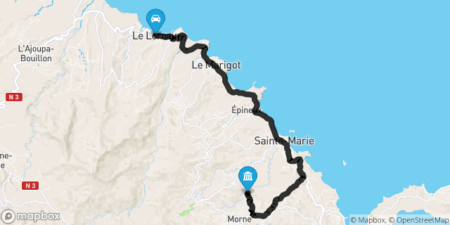 Itinéraire vers Sainte-Marie