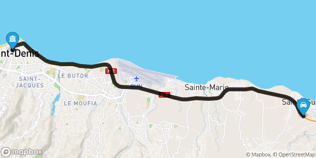 Itinéraire vers Saint-Denis
