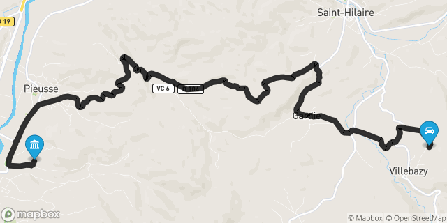 Itinéraire vers Limoux