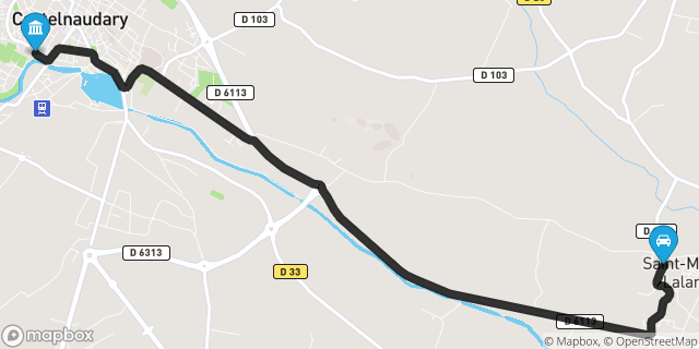 Itinéraire vers Castelnaudary