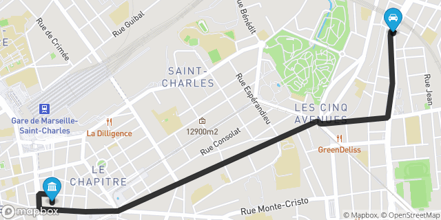 Itinéraire vers Marseille