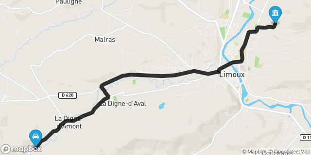 Itinéraire vers Limoux