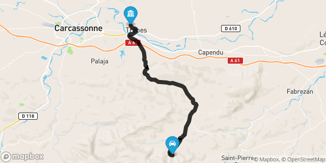 Itinéraire vers Trèbes