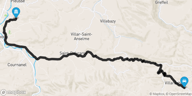 Itinéraire vers Limoux