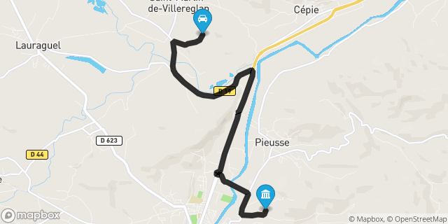 Itinéraire vers Limoux