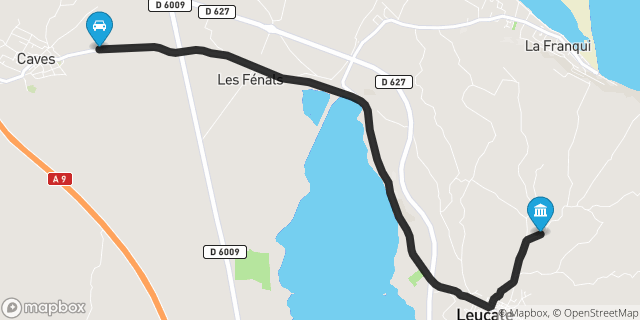 Itinéraire vers Leucate