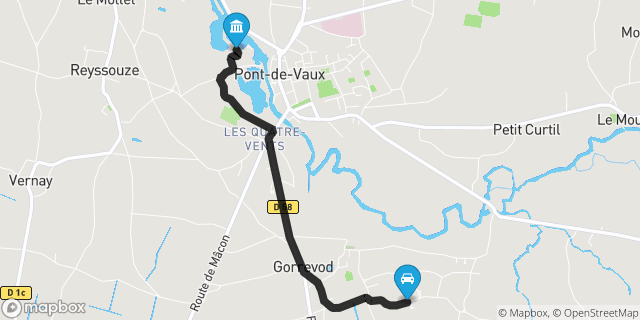 Itinéraire vers Pont-de-Vaux