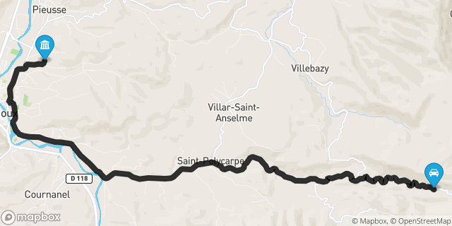 Itinéraire vers Limoux