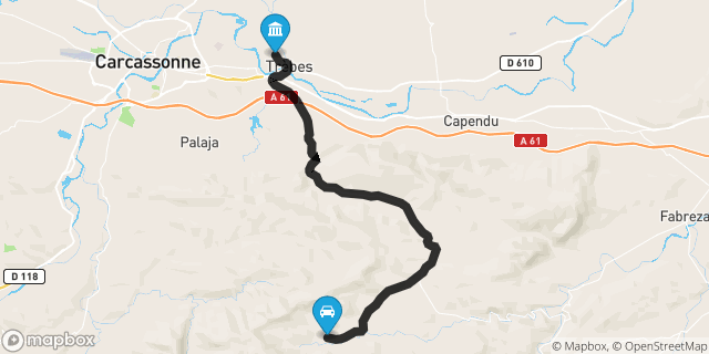 Itinéraire vers Trèbes