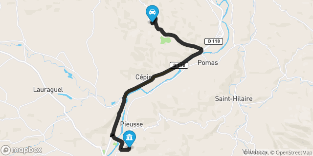 Itinéraire vers Limoux