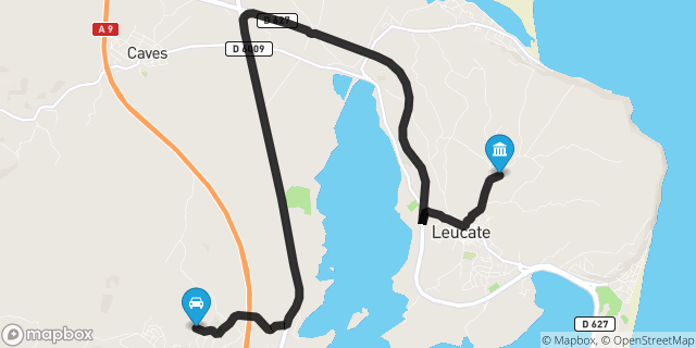 Itinéraire vers Leucate