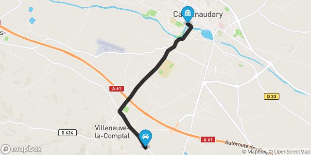 Itinéraire vers Castelnaudary