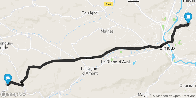 Itinéraire vers Limoux