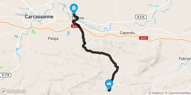 Itinéraire vers Trèbes