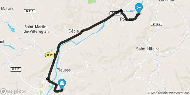 Itinéraire vers Limoux