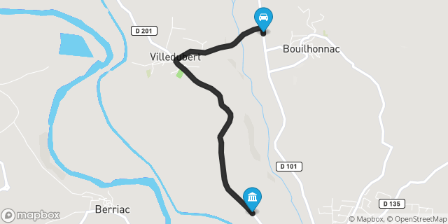 Itinéraire vers Trèbes