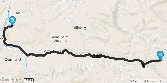 Itinéraire vers Limoux