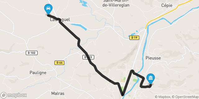 Itinéraire vers Limoux