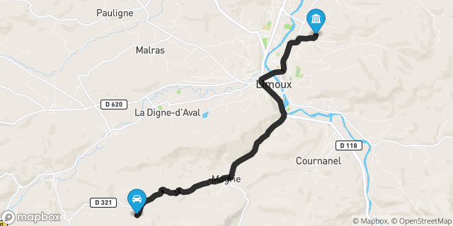 Itinéraire vers Limoux