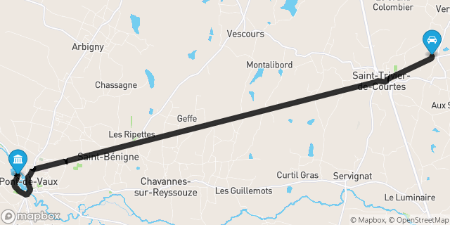 Itinéraire vers Pont-de-Vaux
