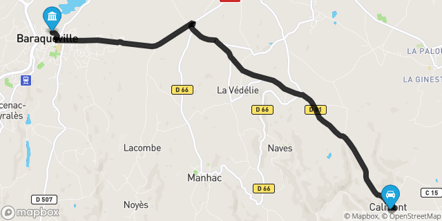 Itinéraire vers Baraqueville